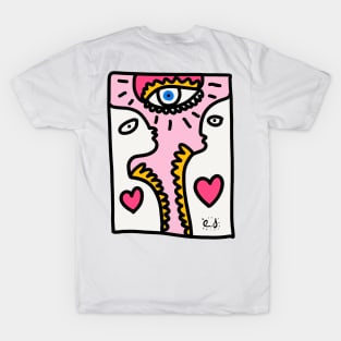 Pink Love Universal Graffiti Love T-Shirt